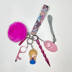 Ice Sister Girl Safety Keychain