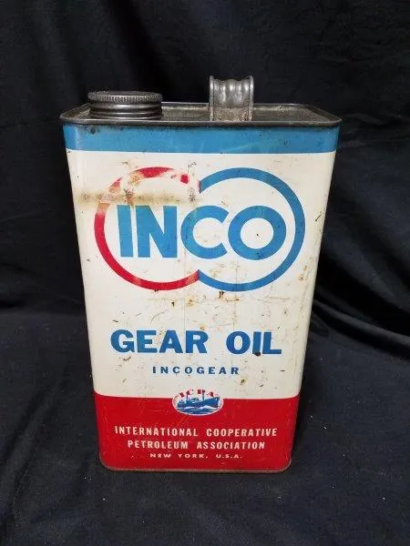 INCO Gear Oil 1.2 Gallon Full Metal Oil Can