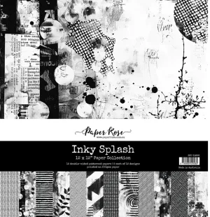 Inky Splash 12x12” Paper Pack 31898 Paper Rose
