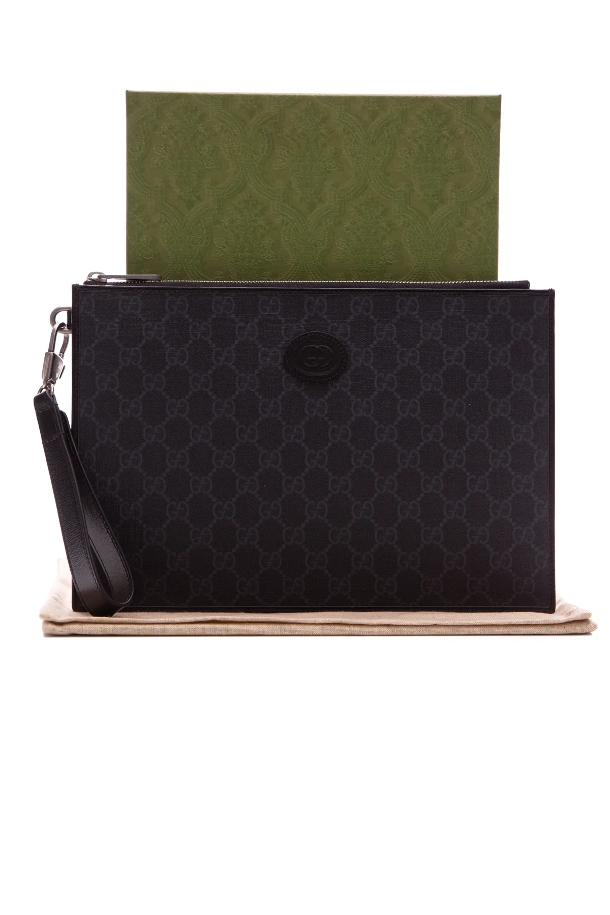 Interlocking G Pouch Wristlet