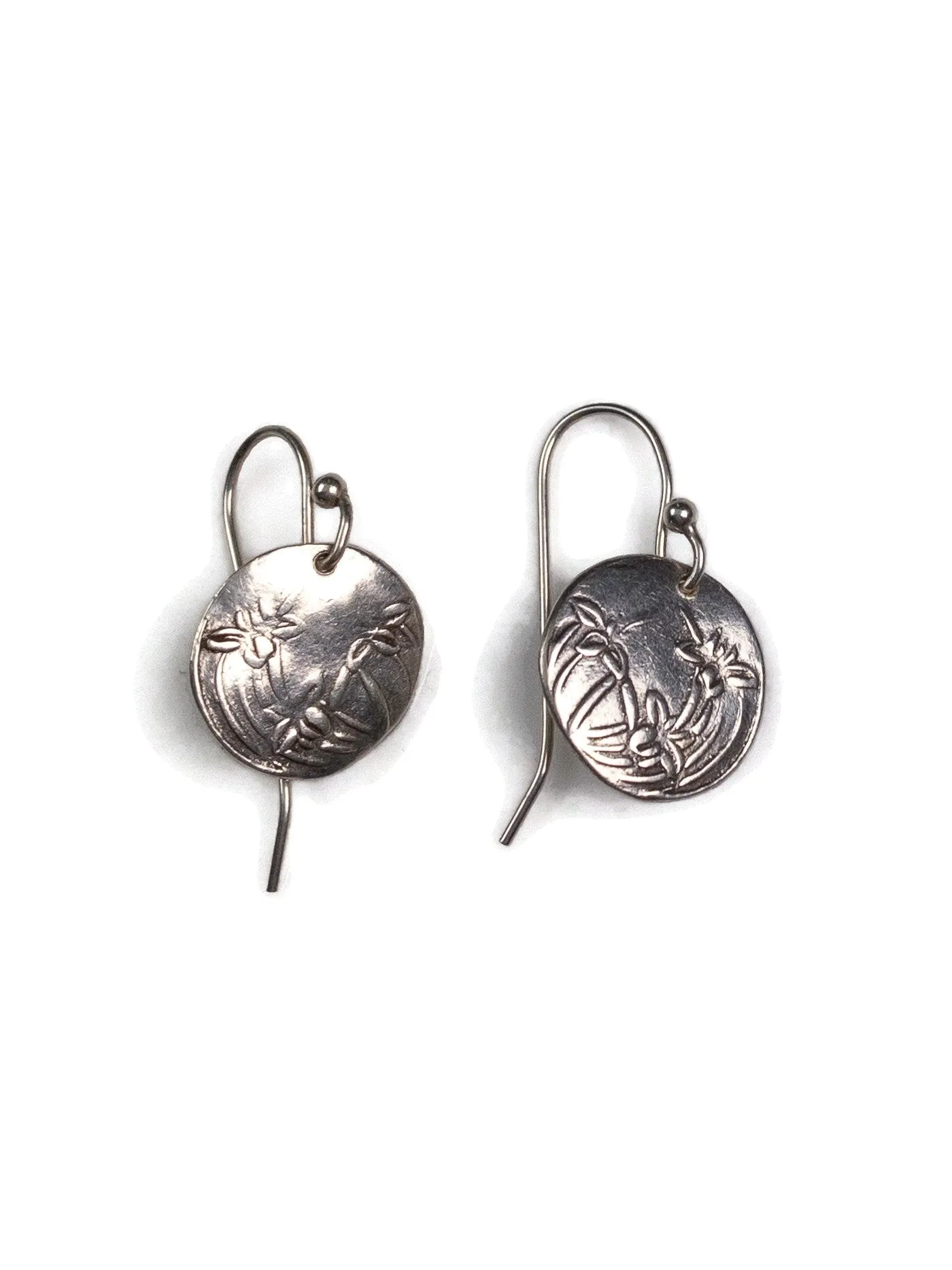 Iris Embrace Silver Earrings