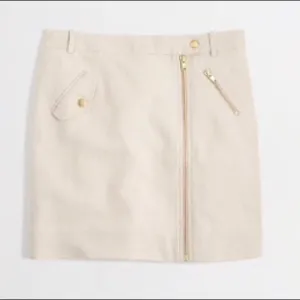 J. Crew Linen Zip Front Skirt