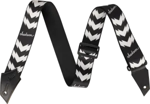 Jackson® Strap with Double V Pattern, Black and White