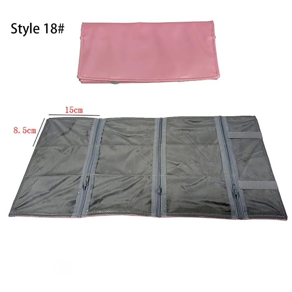 Jewelry Travel Rolls PVC Clear Windows Accessories Organizer Storage Jewelry Display Multipurpose