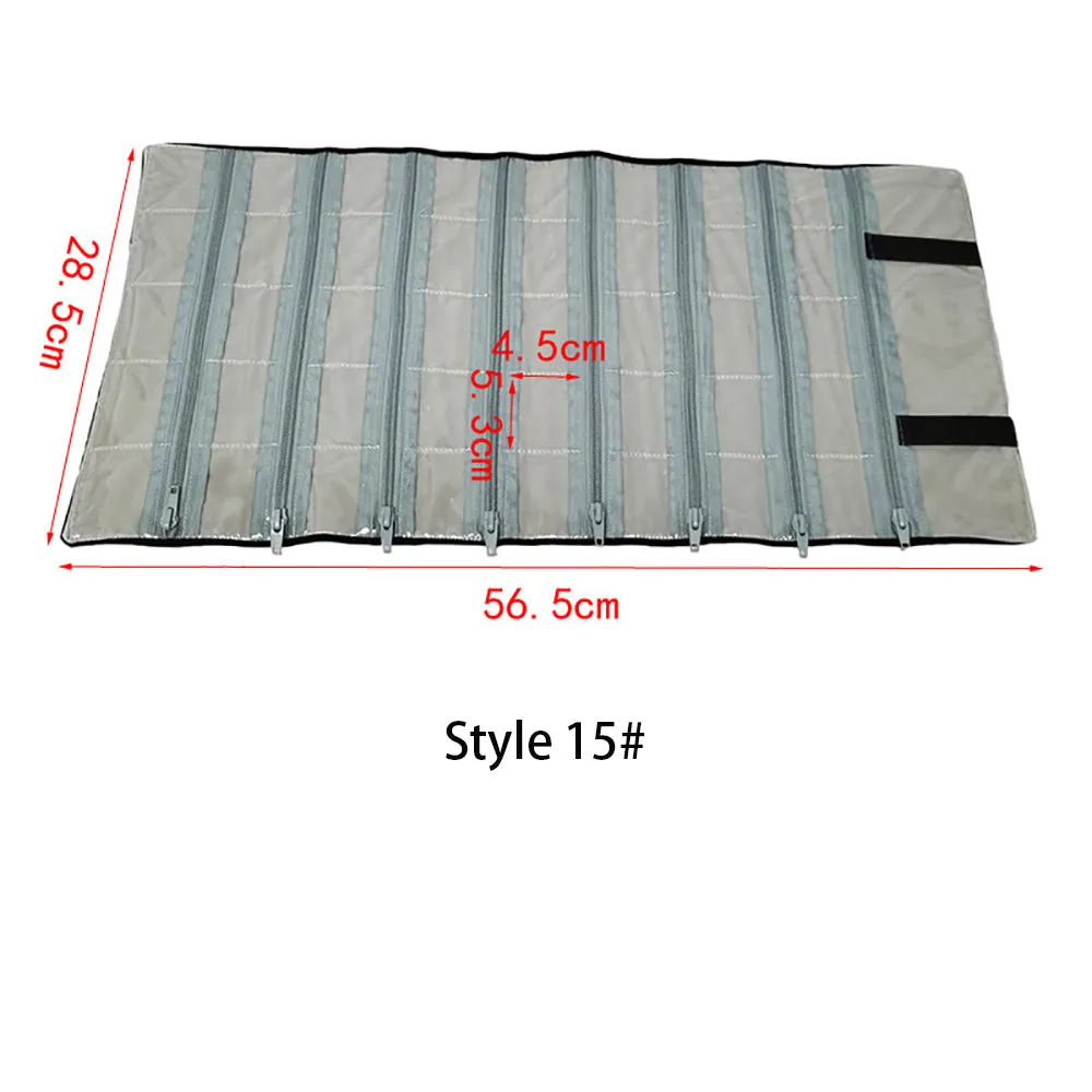 Jewelry Travel Rolls PVC Clear Windows Accessories Organizer Storage Jewelry Display Multipurpose