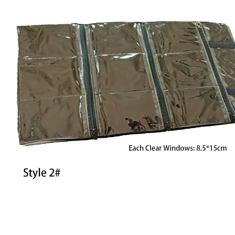 Jewelry Travel Rolls PVC Clear Windows Accessories Organizer Storage Jewelry Display Multipurpose