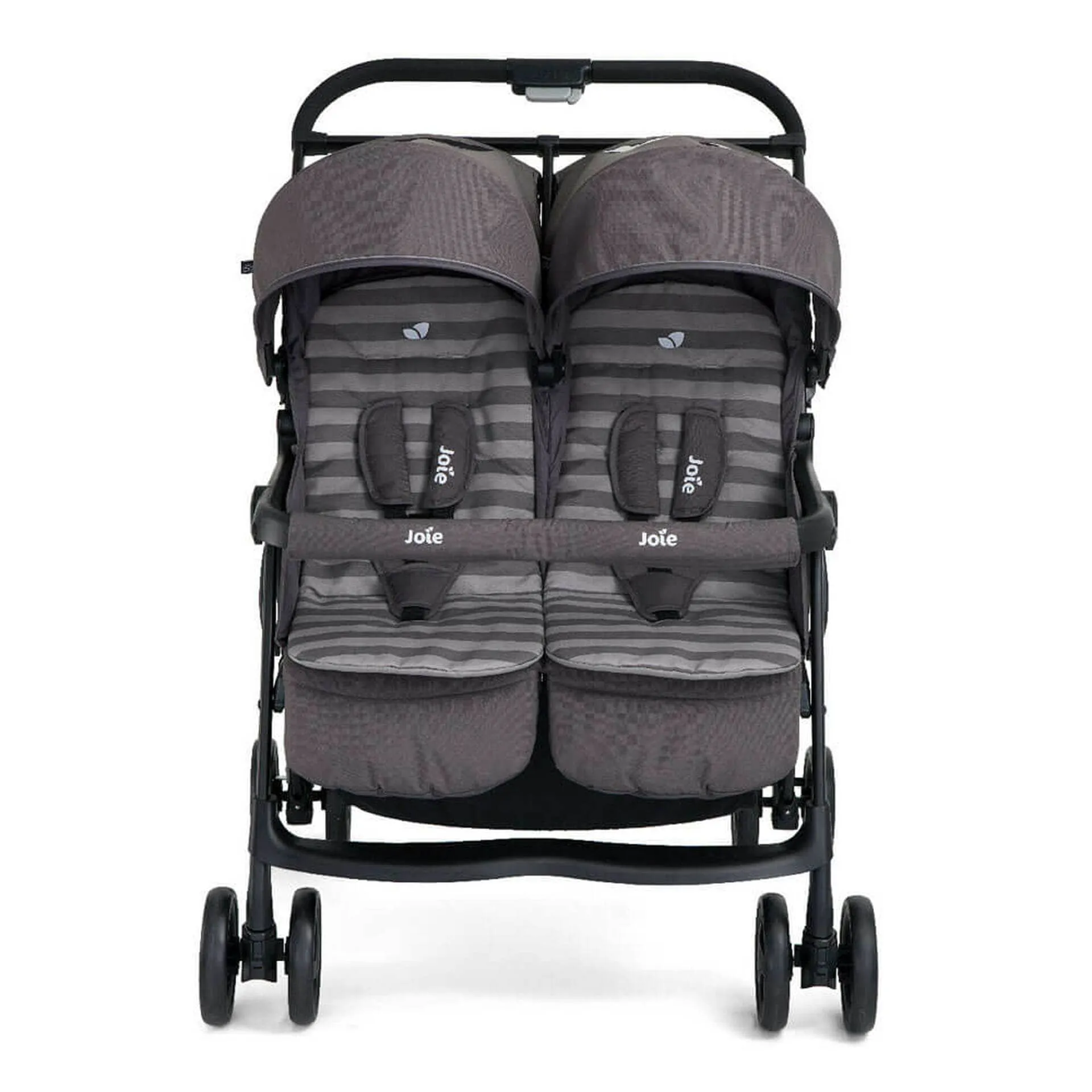Joie Aire Twin Stroller inc 2 Footmuffs - Dark Pewter