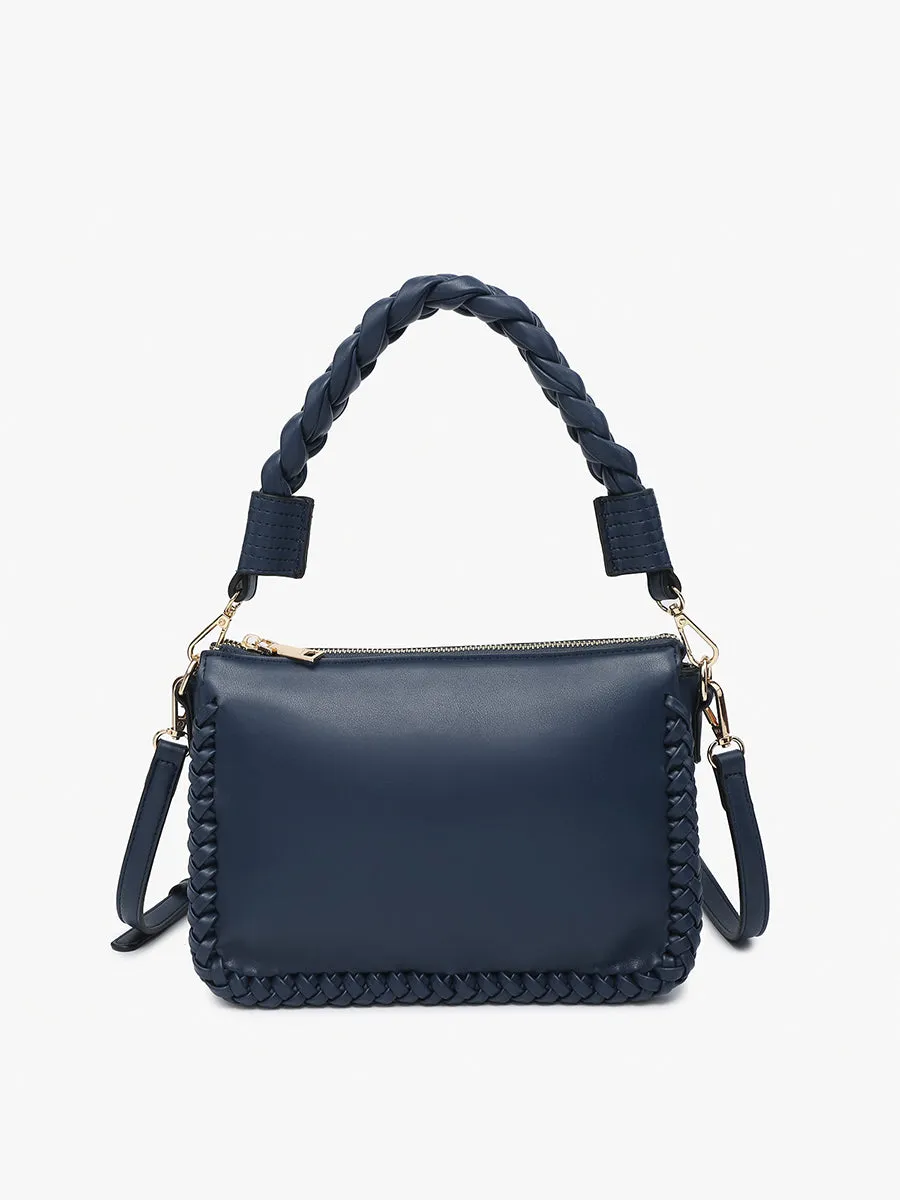 Judith Vegan Whipstitch Shoulder Bag