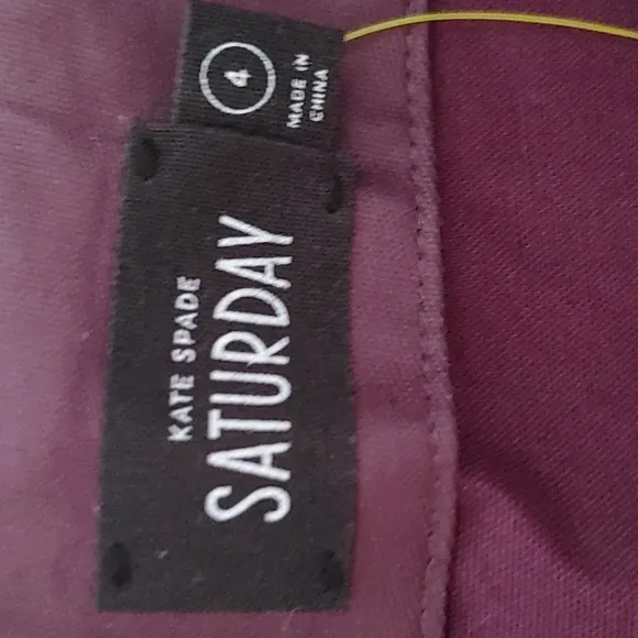 Kate Spade Saturday Coated High Waisted Zipper Shorts Size 4