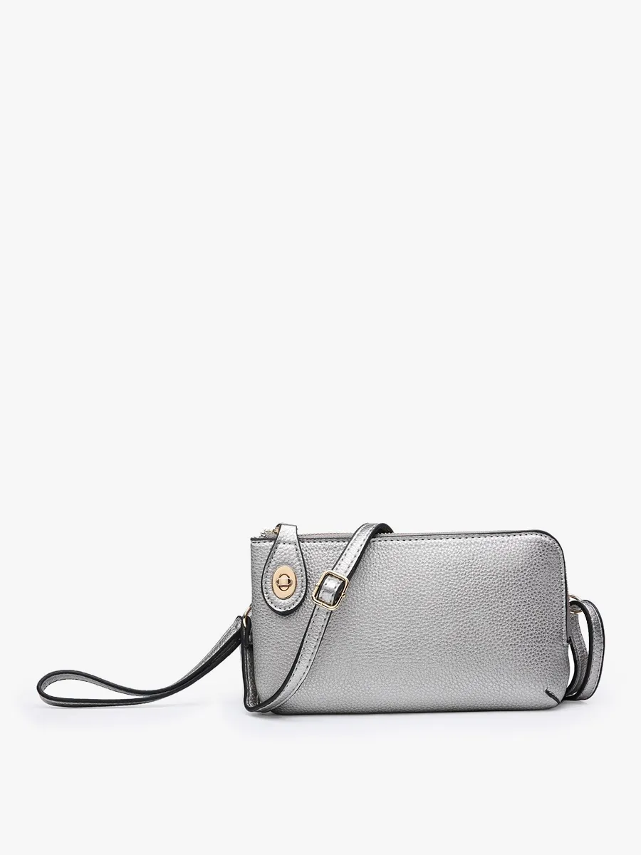 Kendall Crossbody Wristlet with  Twist Lock Closure