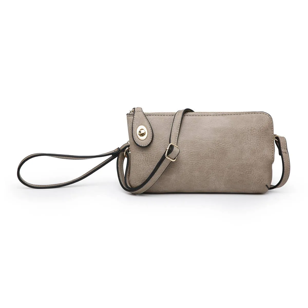 Kendall Crossbody/Wristlet- Light Stone