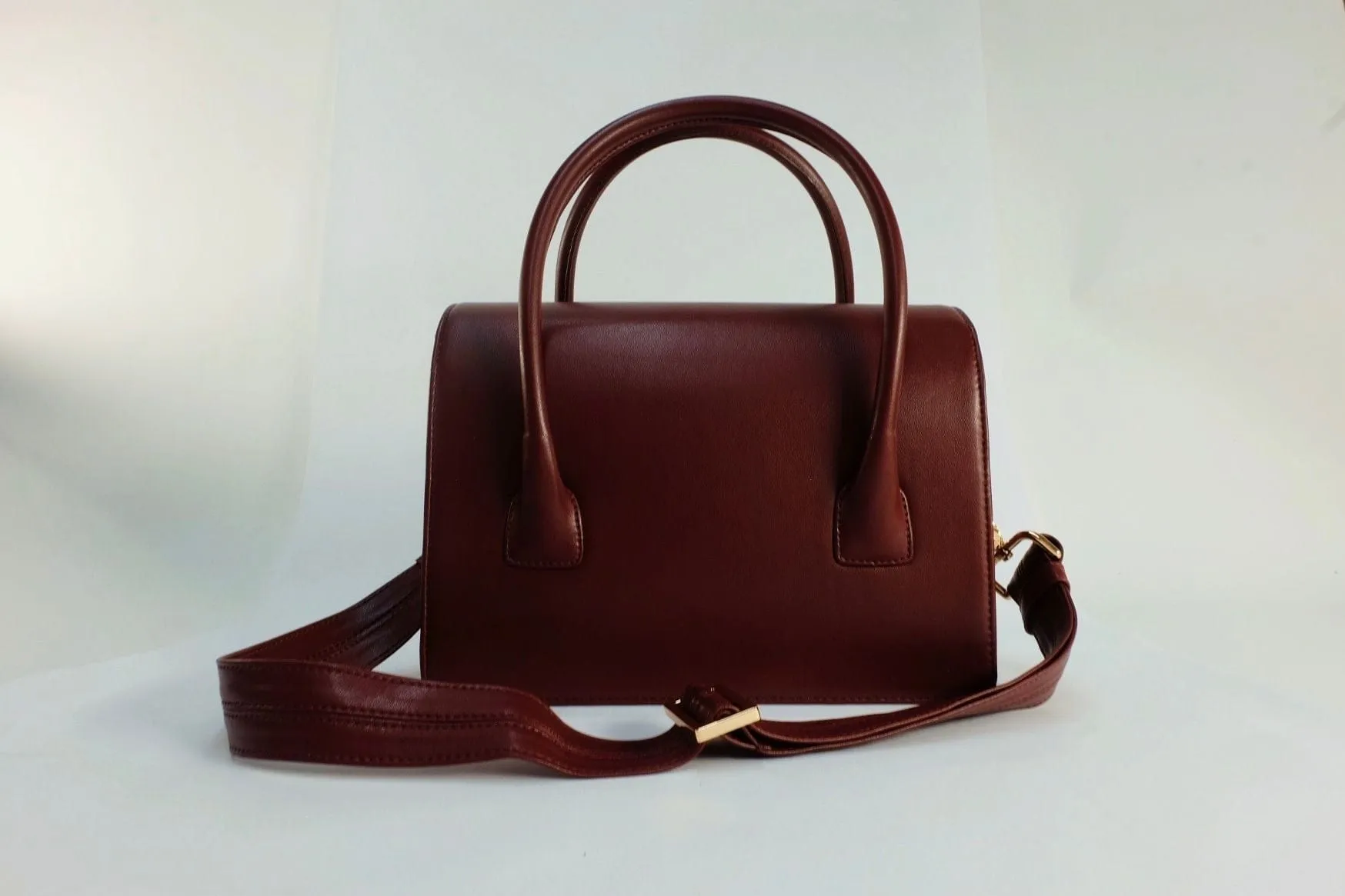 Kensington  Cactus Leather Vegan Bag | Red