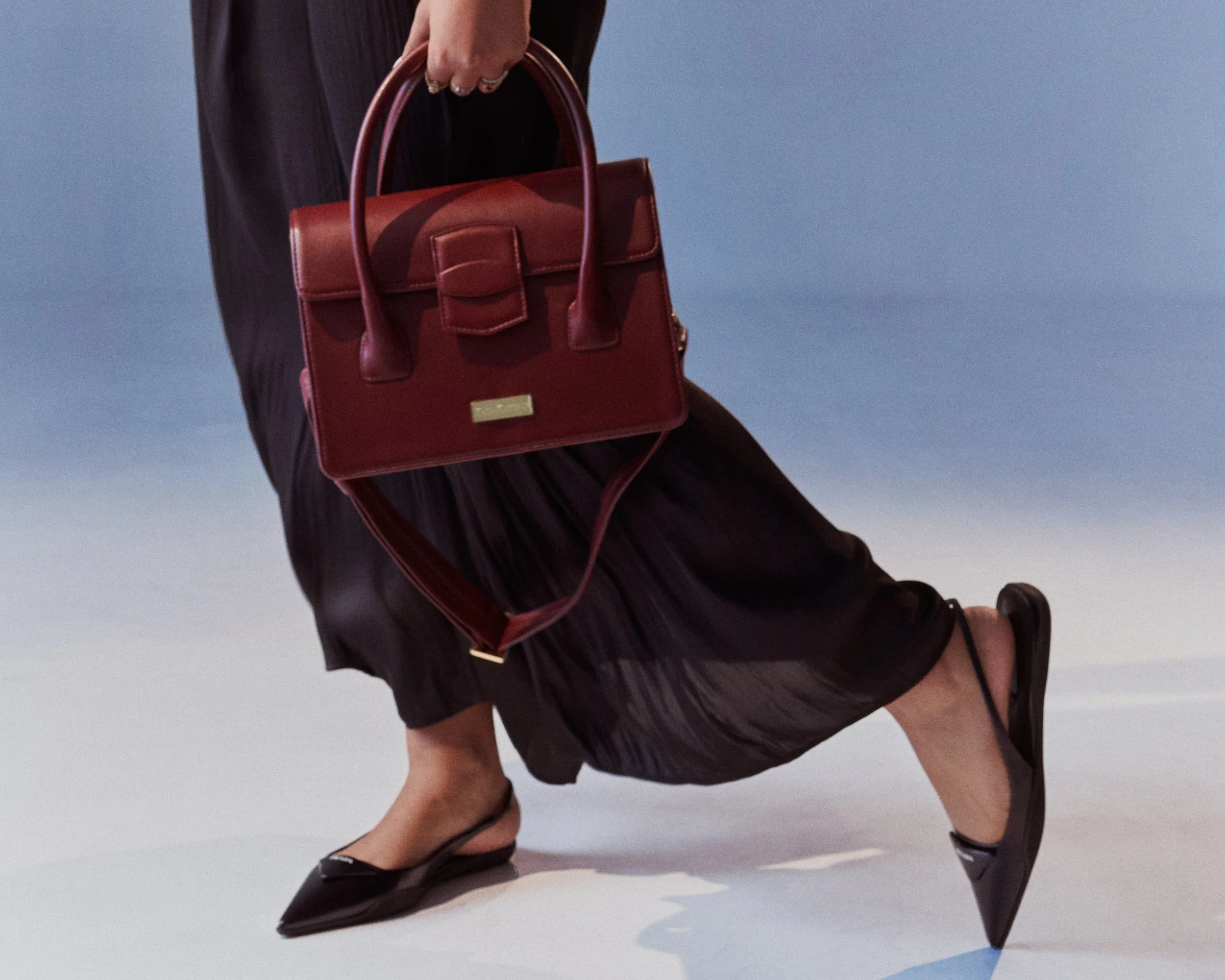 Kensington  Cactus Leather Vegan Bag | Red
