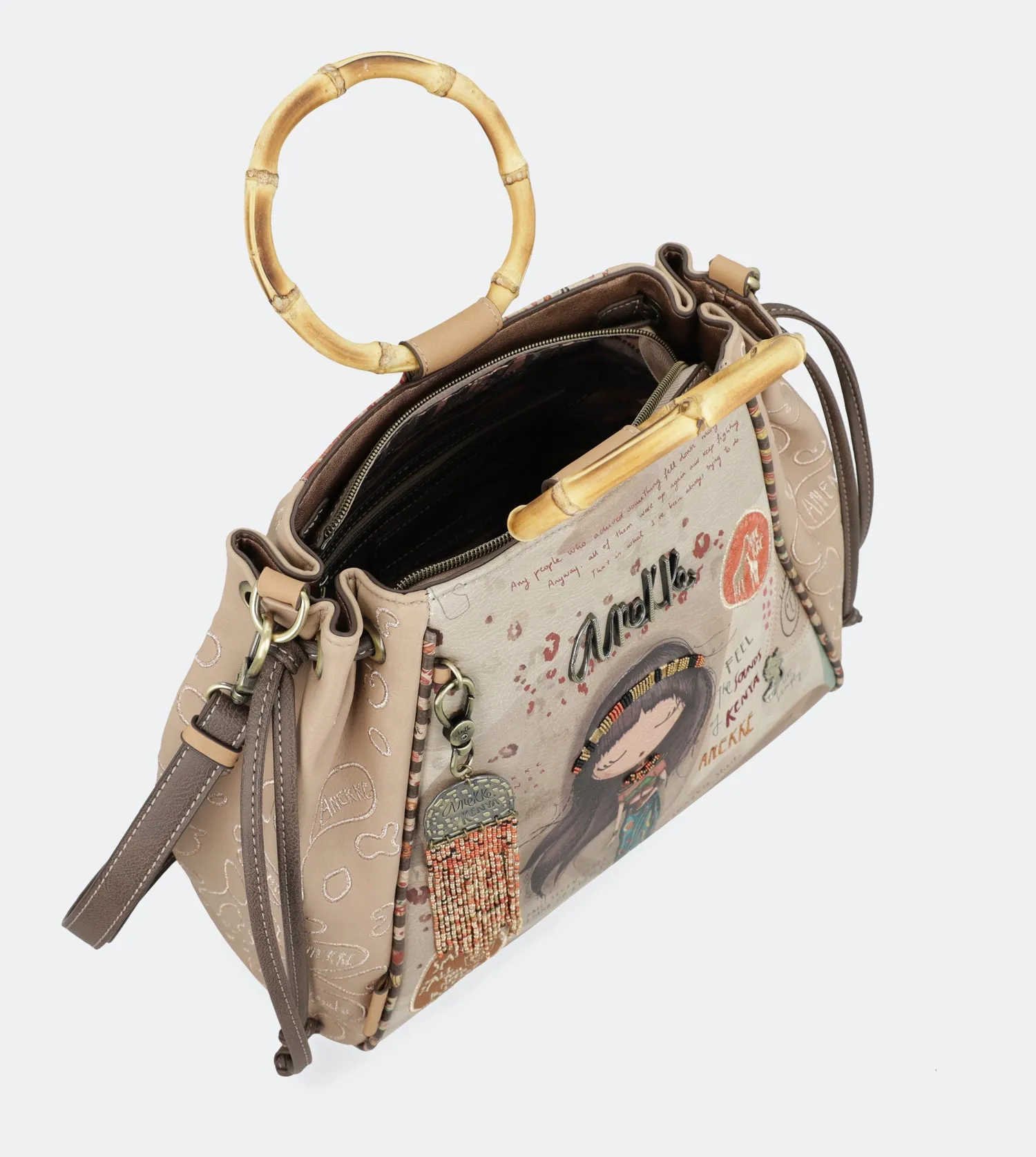 Kenya Bag with bamboo handles