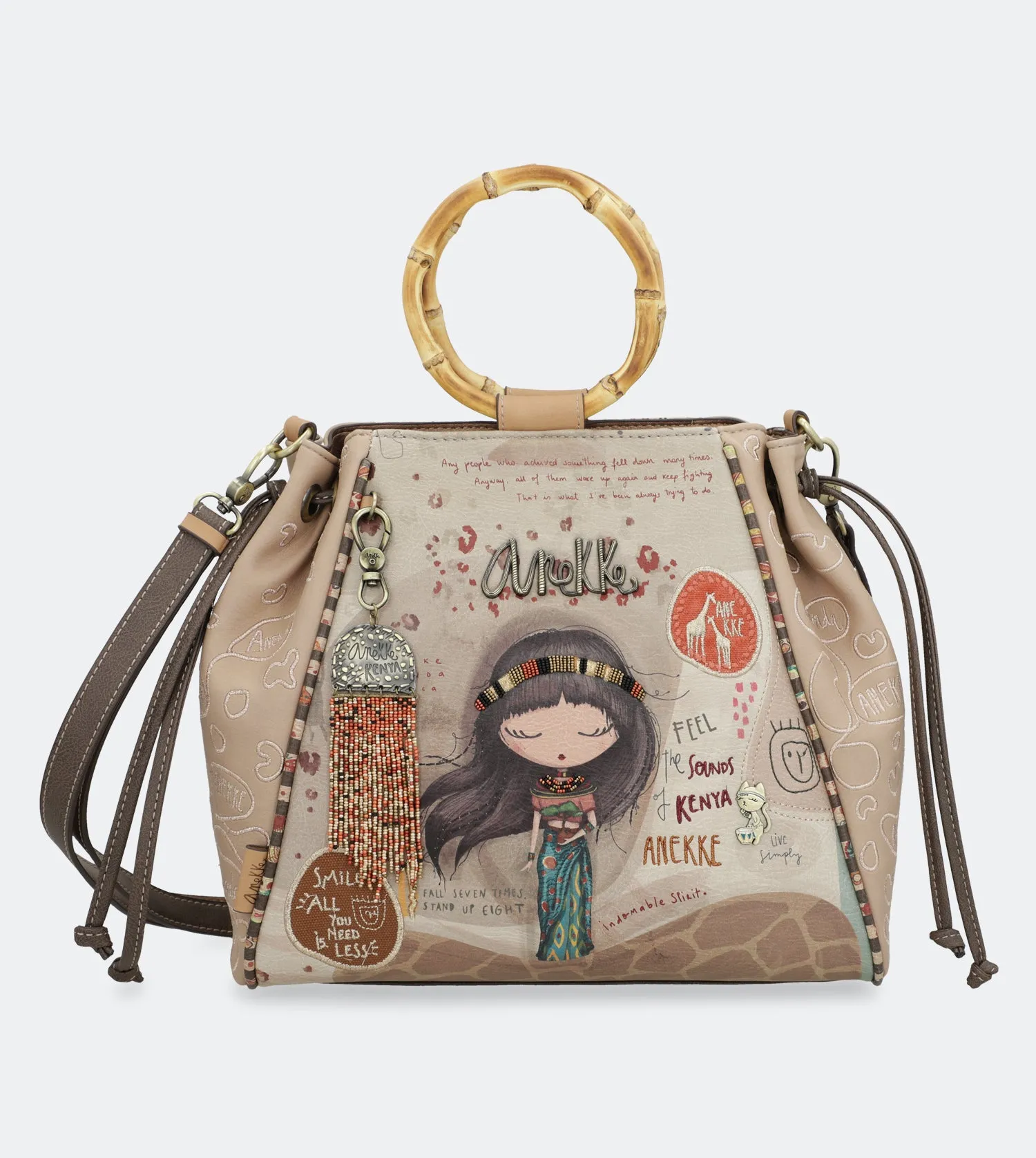 Kenya Bag with bamboo handles
