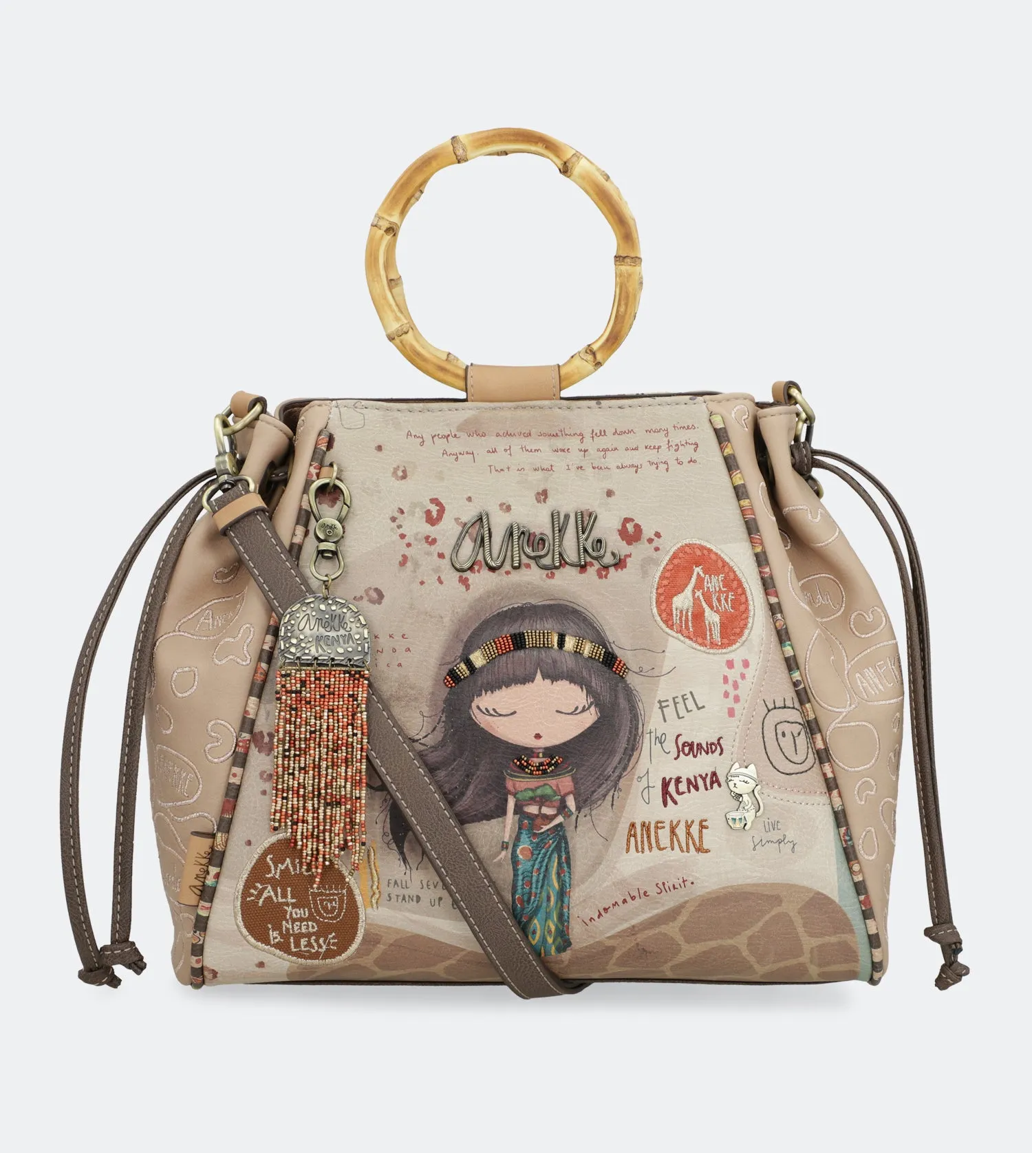 Kenya Bag with bamboo handles