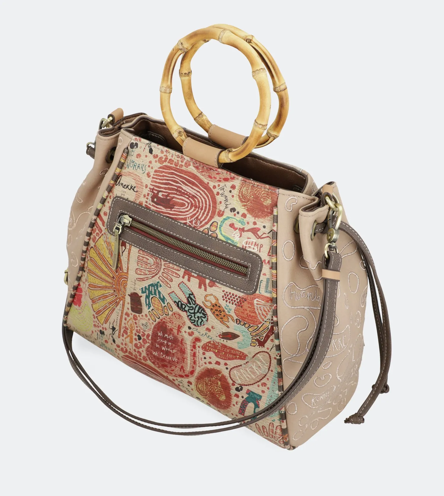 Kenya Bag with bamboo handles