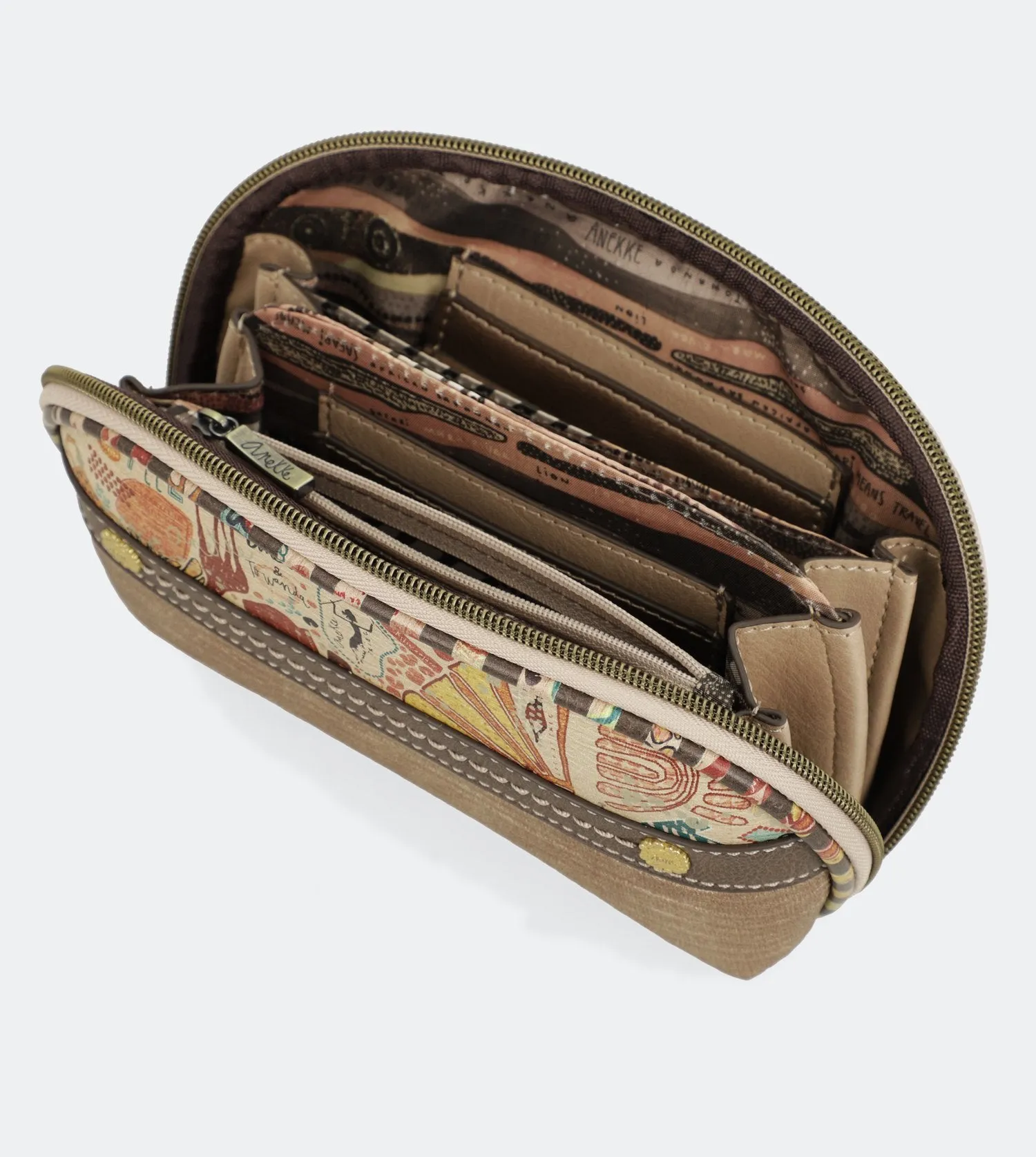 Kenya Collection Wallet with a zip