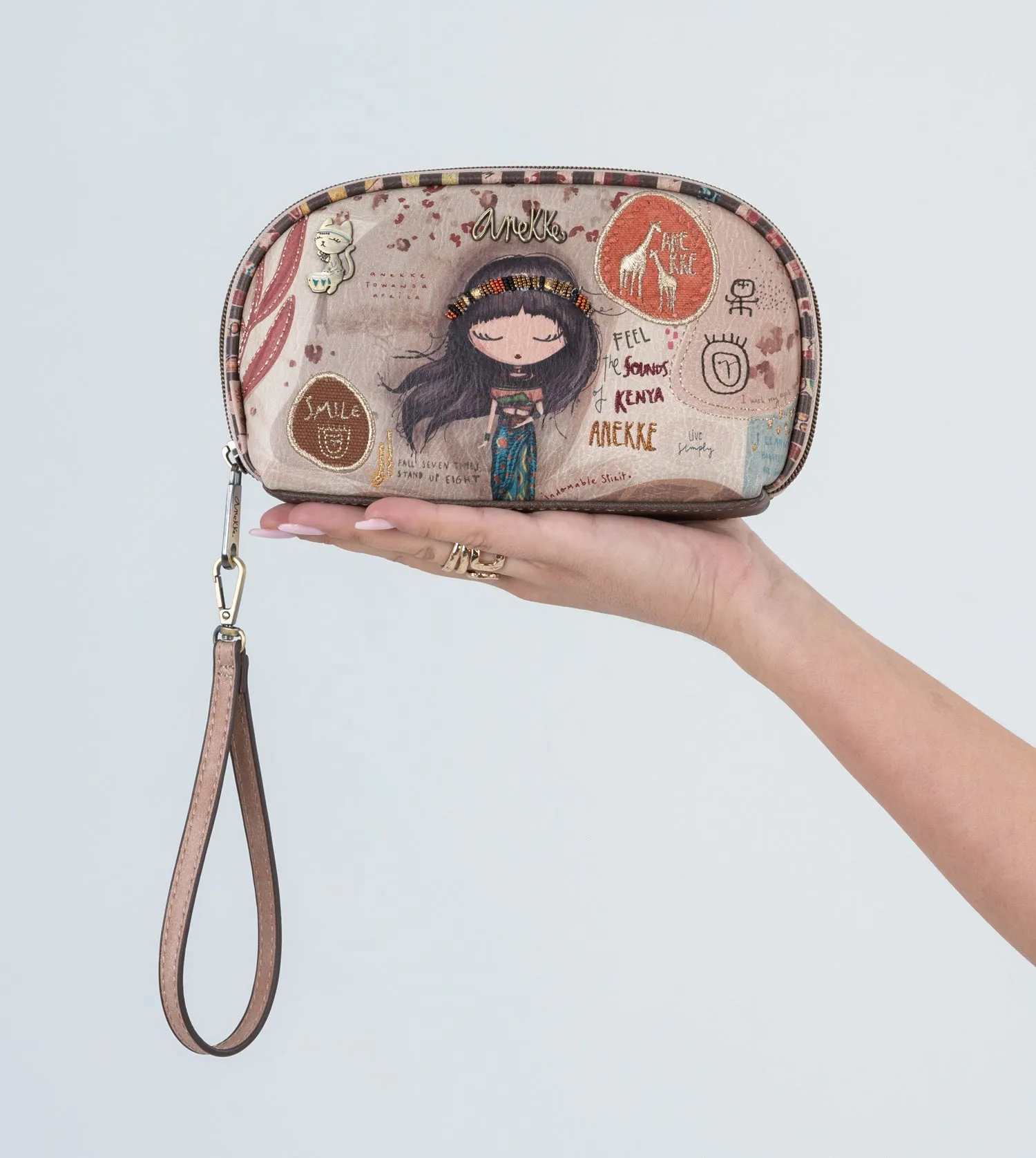 Kenya Collection Wallet with a zip