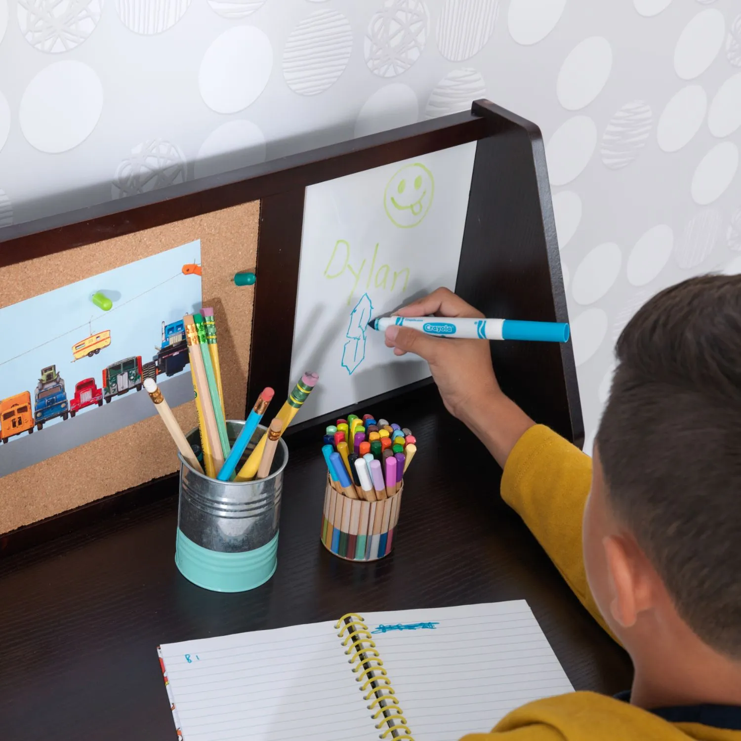 KidKraft Study Desk with Chair - Espresso