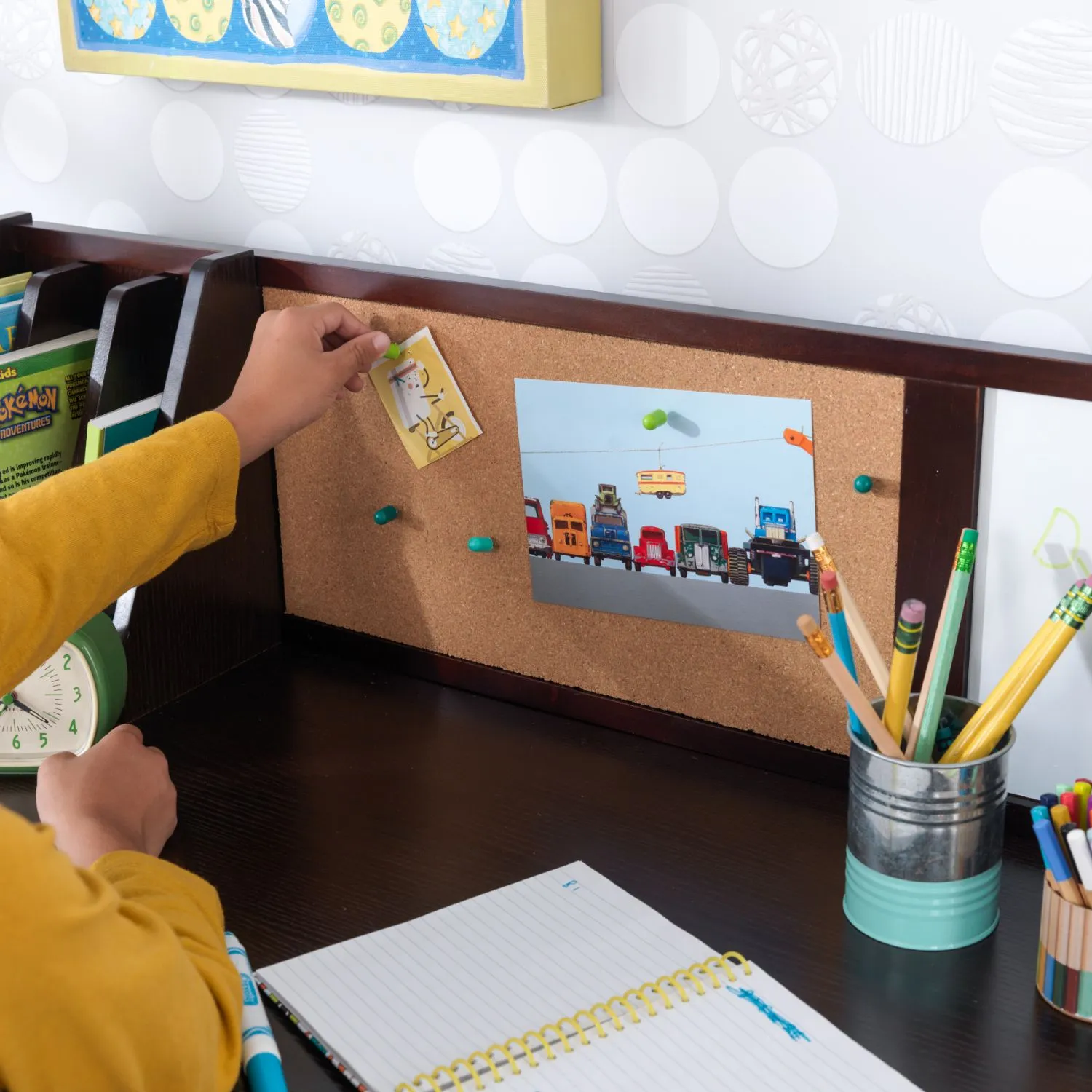 KidKraft Study Desk with Chair - Espresso