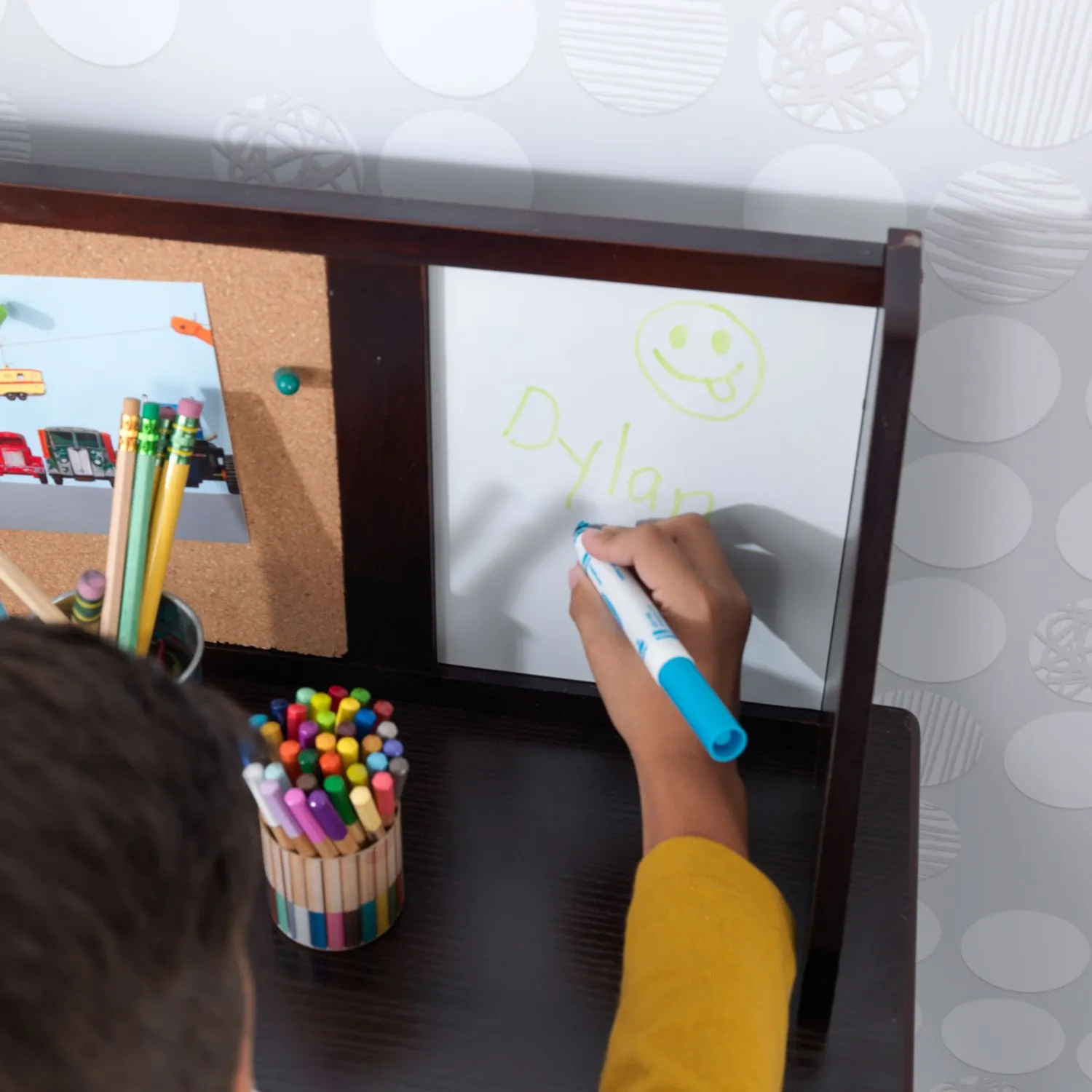 KidKraft Study Desk with Chair - Espresso