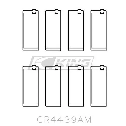 King Bearings CR4439AM0.25 010 Connecting Rod Bearing Set Suit BMW 318i M10/121