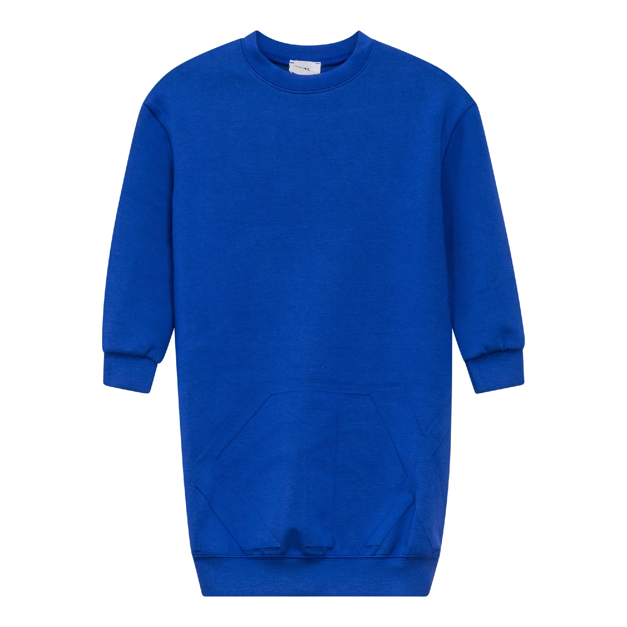 Kix Embossed Sweat Dress in Cobalt