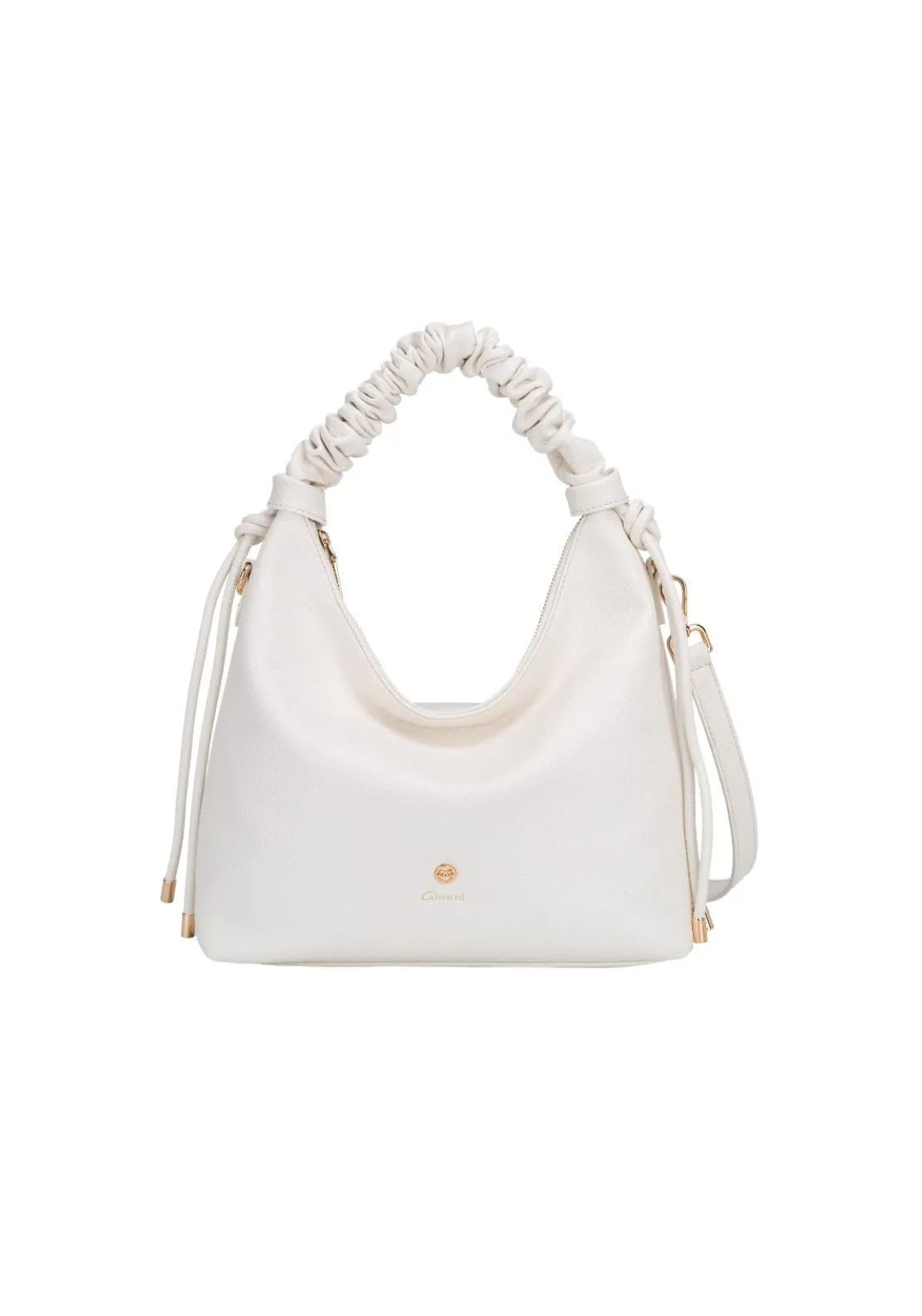 Kraken Zip Sholder Bag - Beige