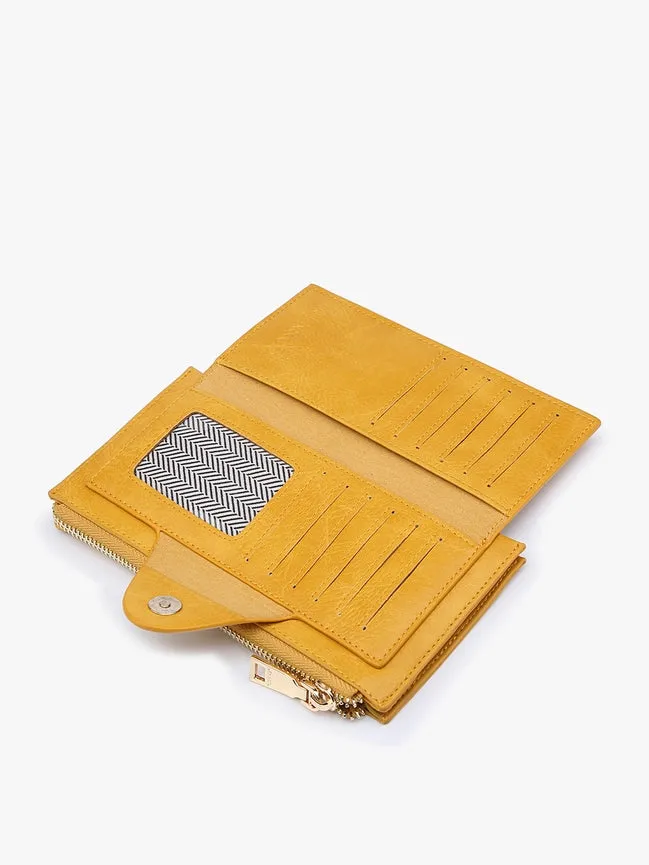 Kyla RFID Wallet in Taupe