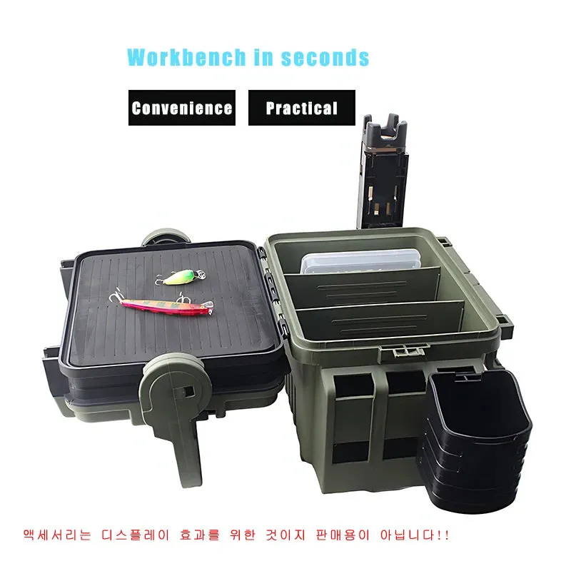 Large Fishing tackle Box Organizer Lure Live Fish Bucket Thickening Storage