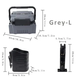 Large Fishing tackle Box Organizer Lure Live Fish Bucket Thickening Storage