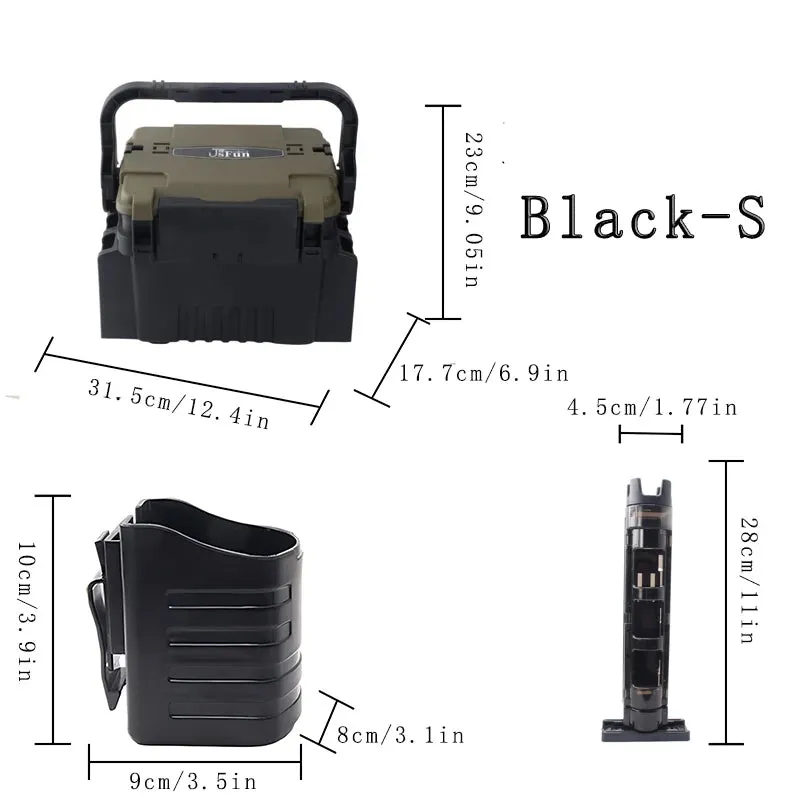 Large Fishing tackle Box Organizer Lure Live Fish Bucket Thickening Storage