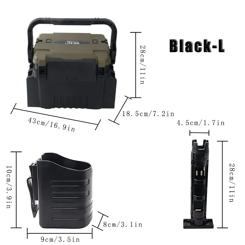 Large Fishing tackle Box Organizer Lure Live Fish Bucket Thickening Storage