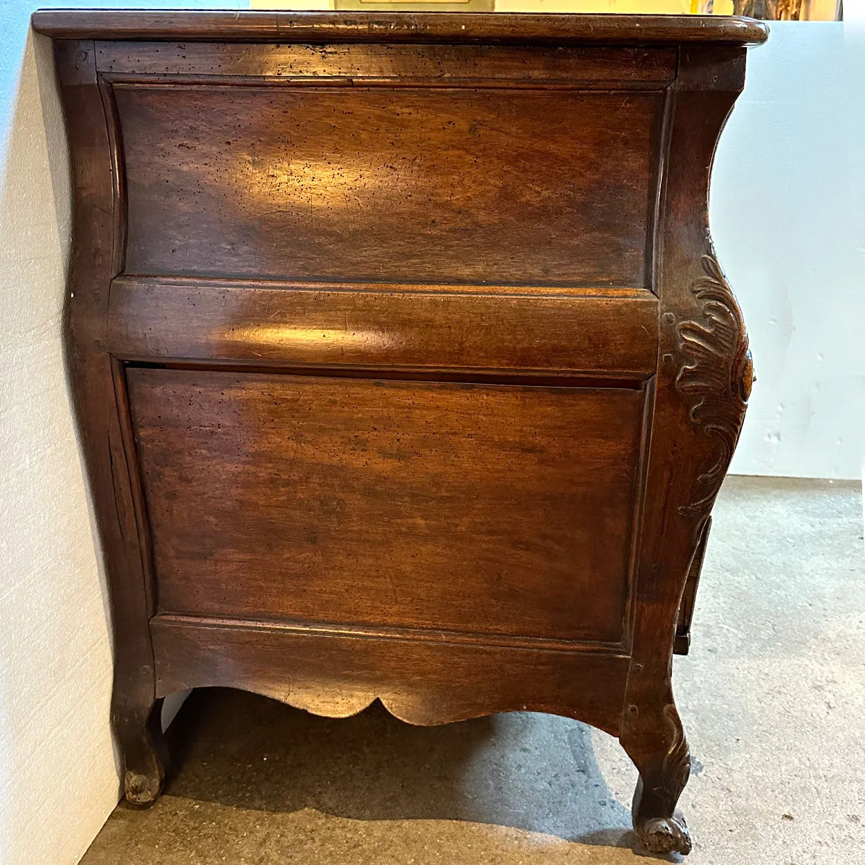 Large French Louis XV Walnut Commode Bordelaise