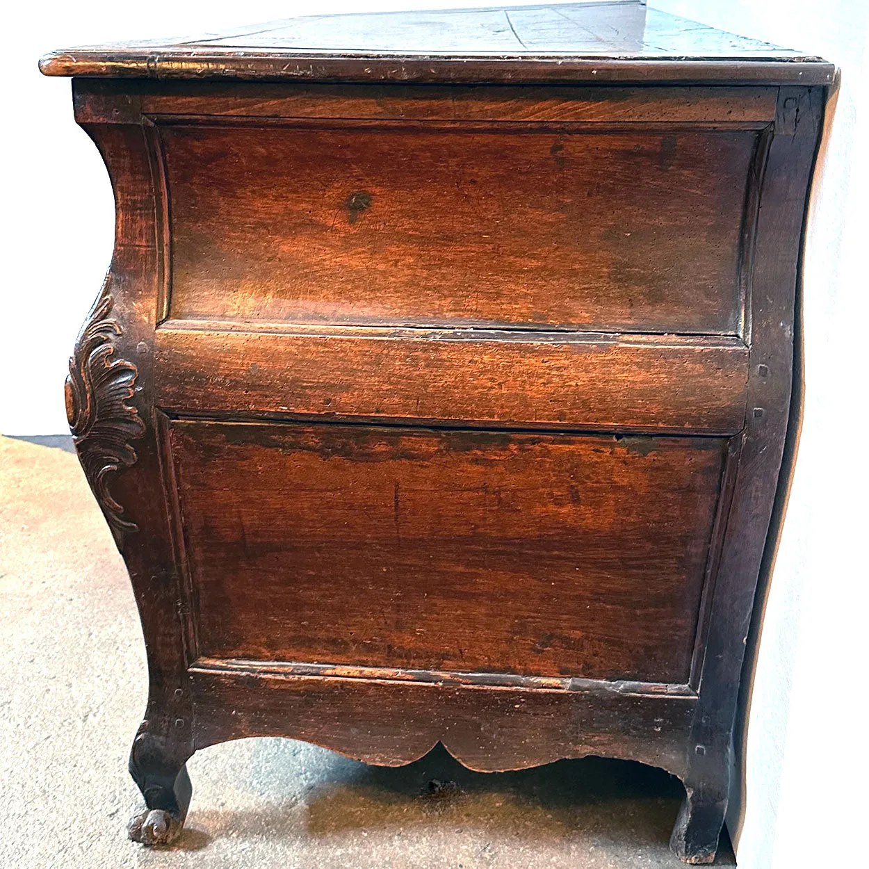 Large French Louis XV Walnut Commode Bordelaise