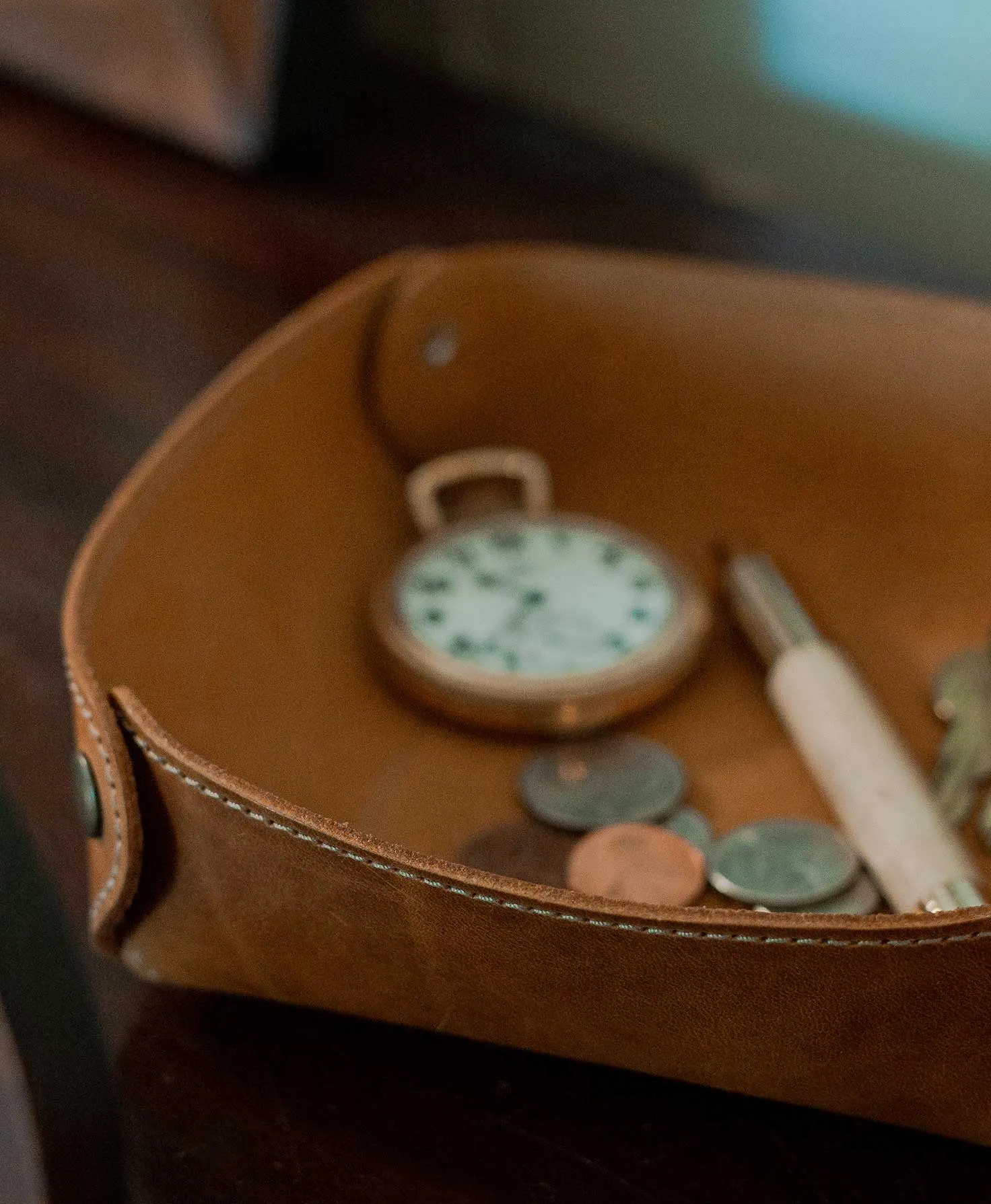 Leather Catchall Tray