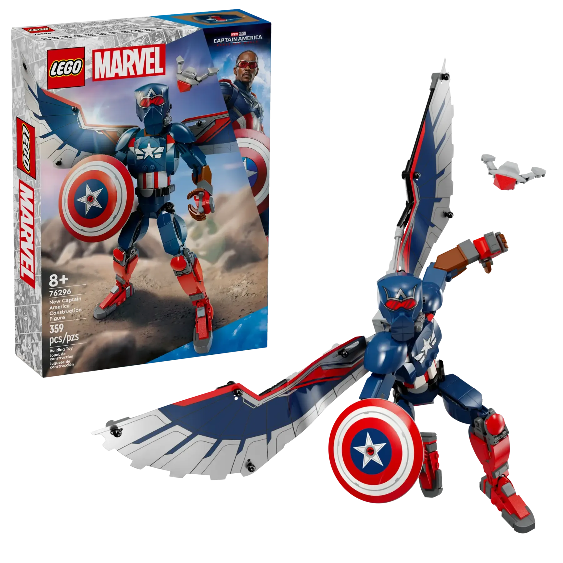 Lego New Captain America Construction Figure (76296)