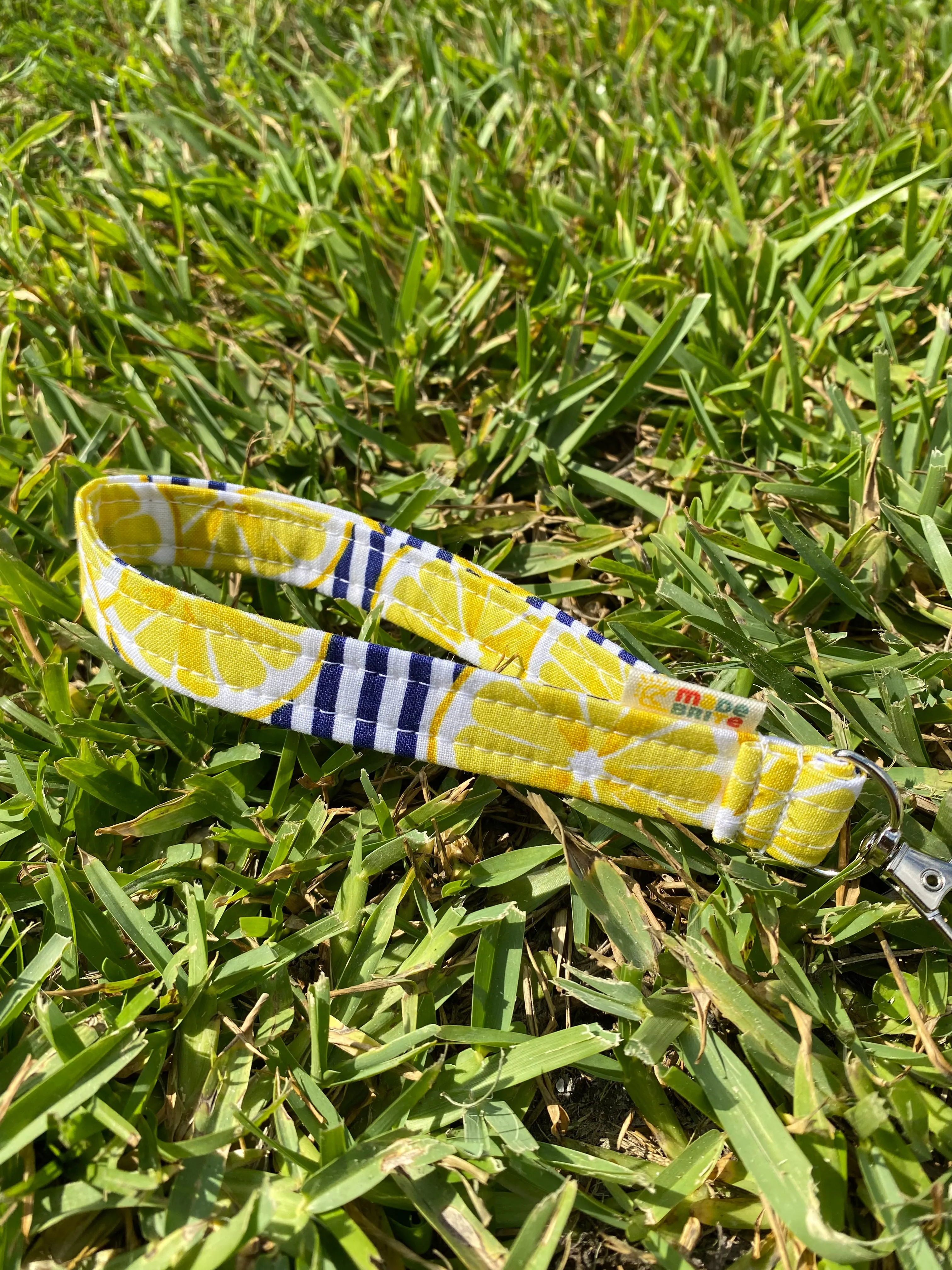 Lemon Fruit Fun wristlet key chain Gift