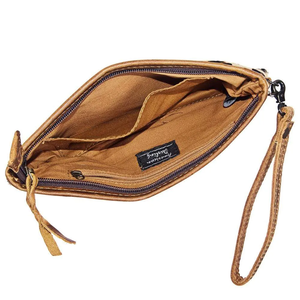 Leopard Hair On Wristlet