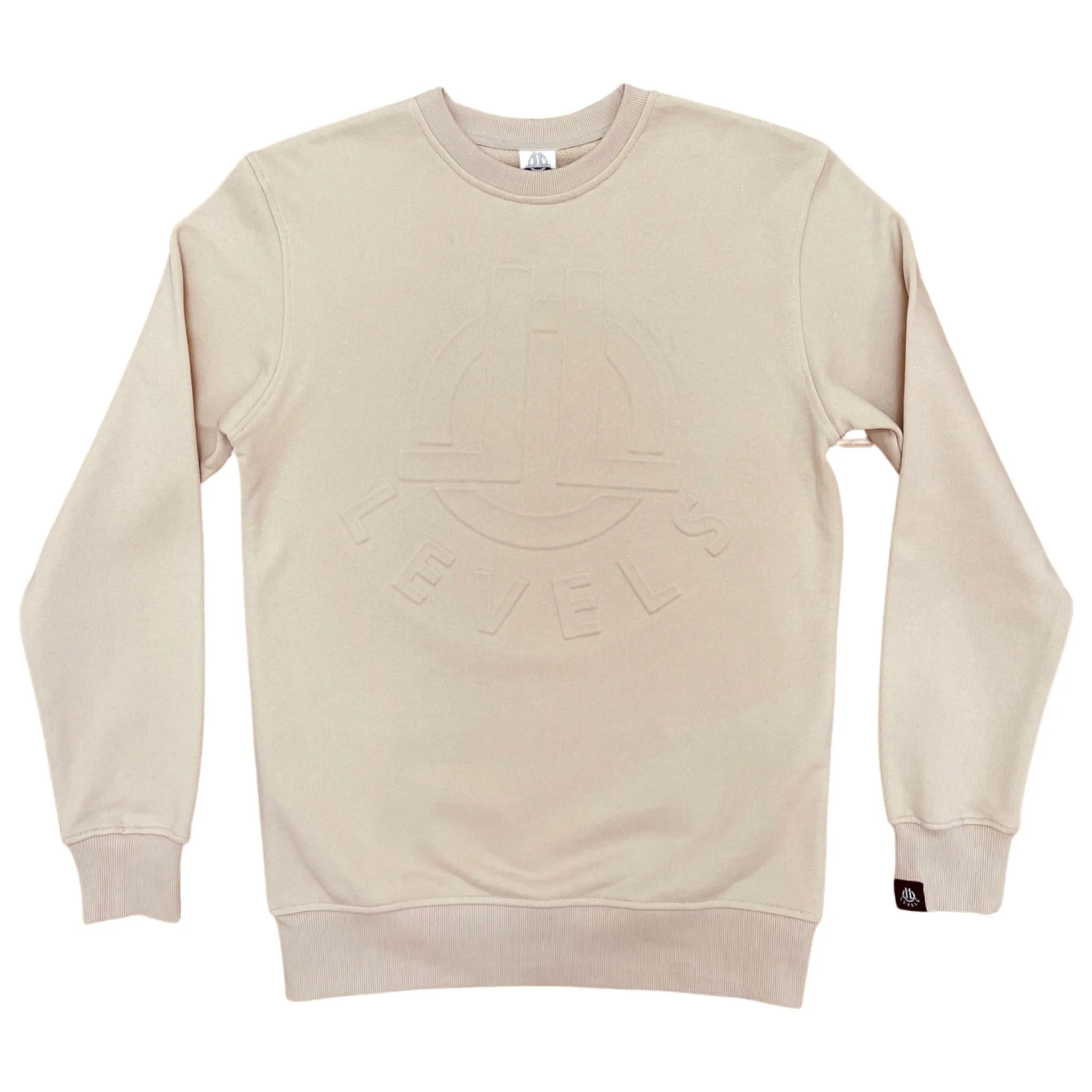 LEVELS EMBOSSED CREWNECK | NUDE
