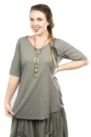 Lightweight A-Line Tee Illite UnPrinted-1211B
