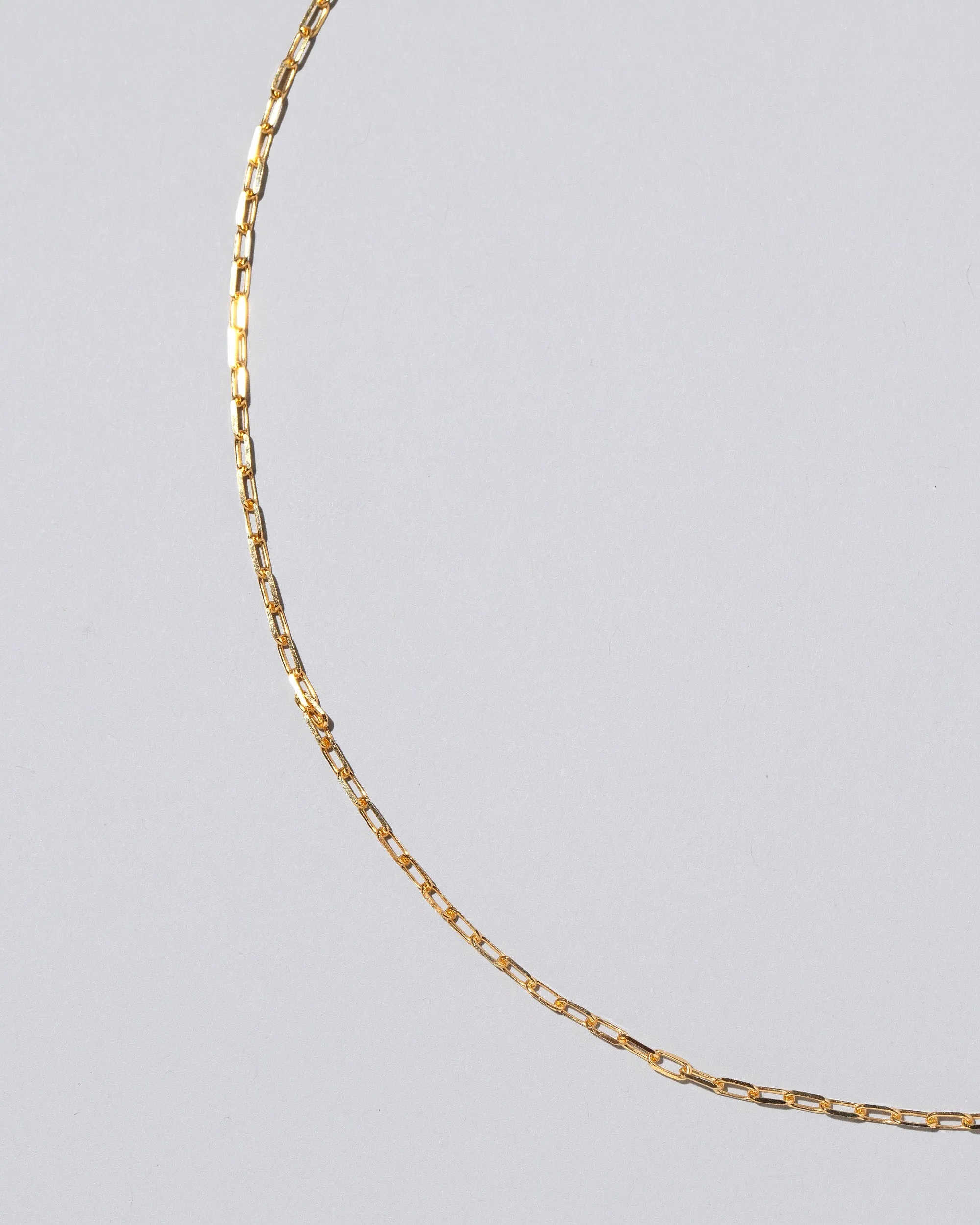 Lightweight Beveled Oval Chain Necklace