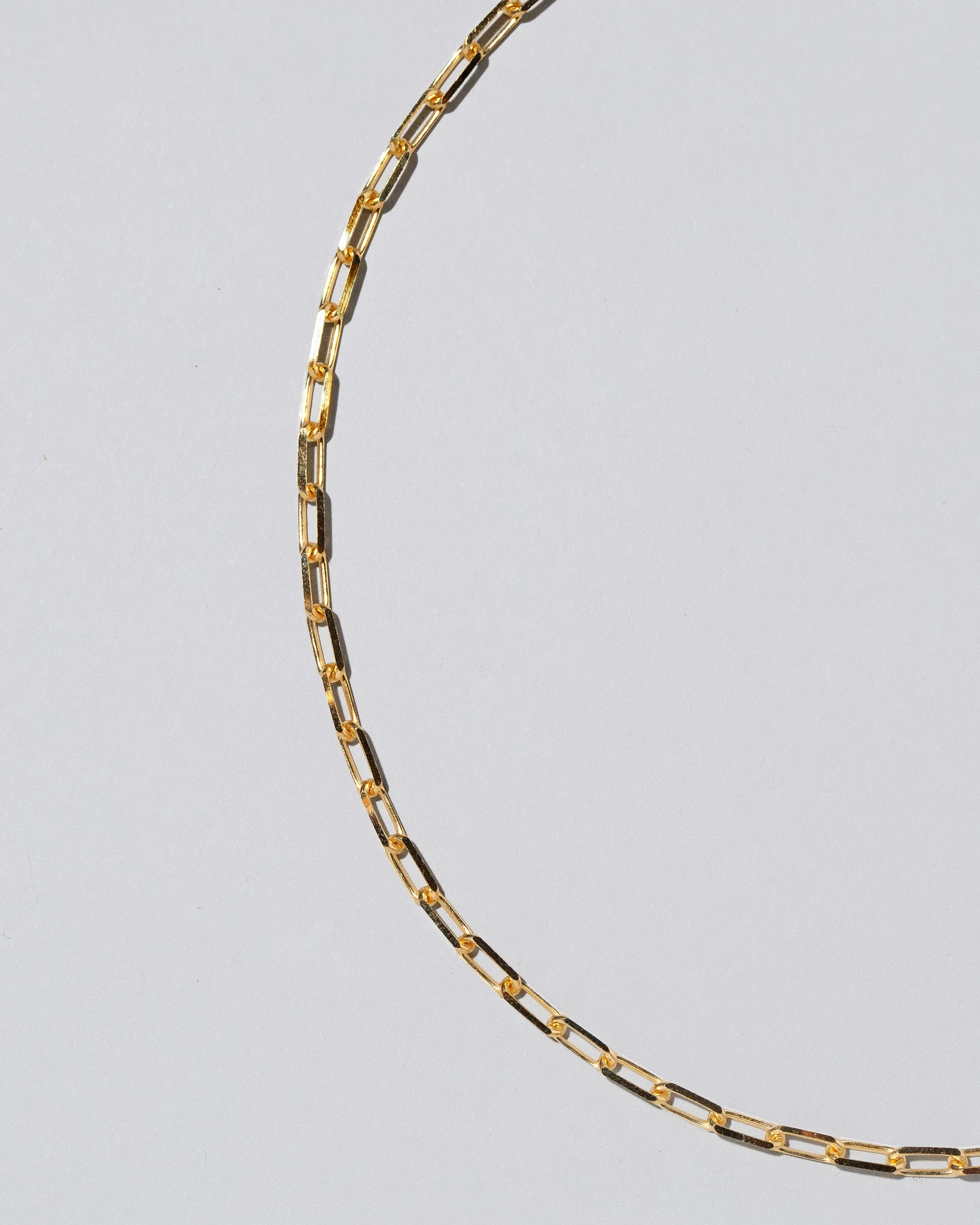 Lightweight Beveled Oval Chain Necklace