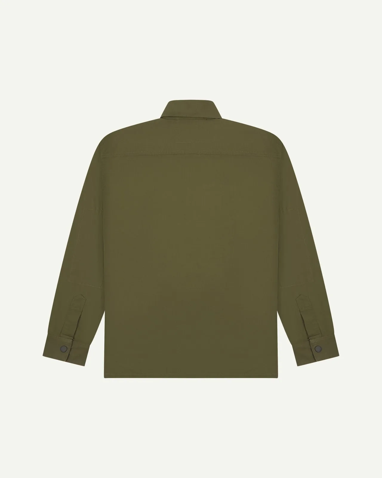 Lightweight Buttoned Overshirt - Olive