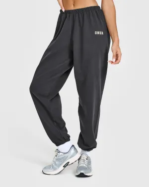 Lightweight Jogger with Printed Logo | Coal