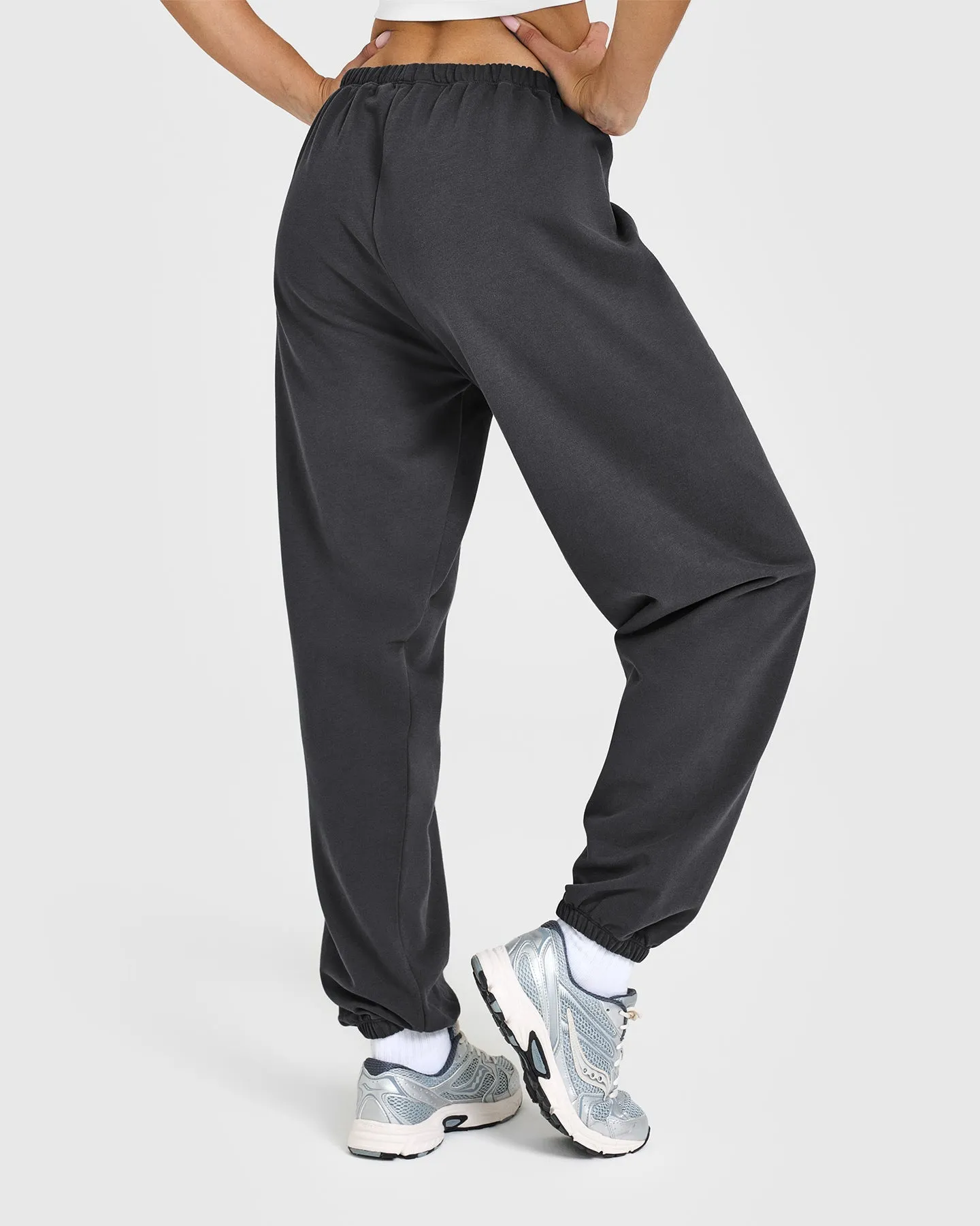 Lightweight Jogger with Printed Logo | Coal