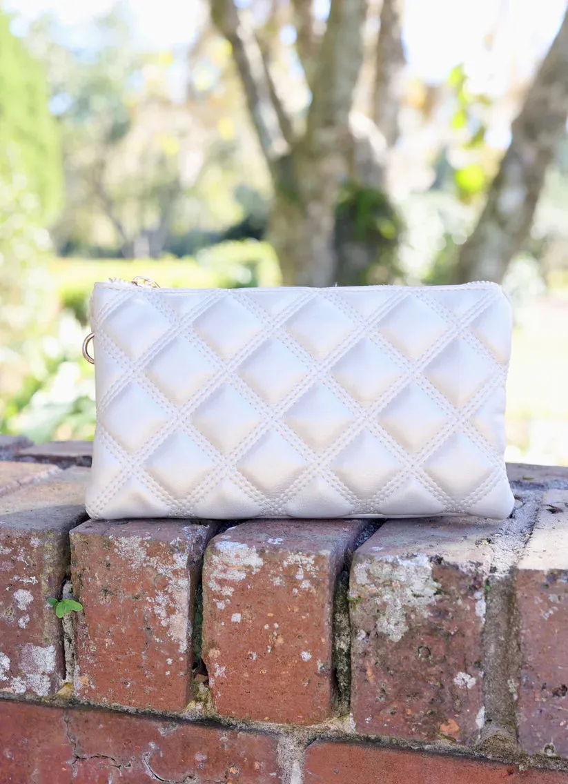 LIZ CUSTOM CROSSBODY BAG-PEARL QUILTED DQ