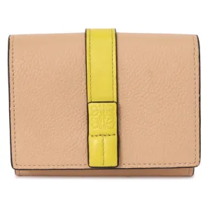 Loewe Nude-Citronelle Soft Grained Calfskin Trifold Wallet