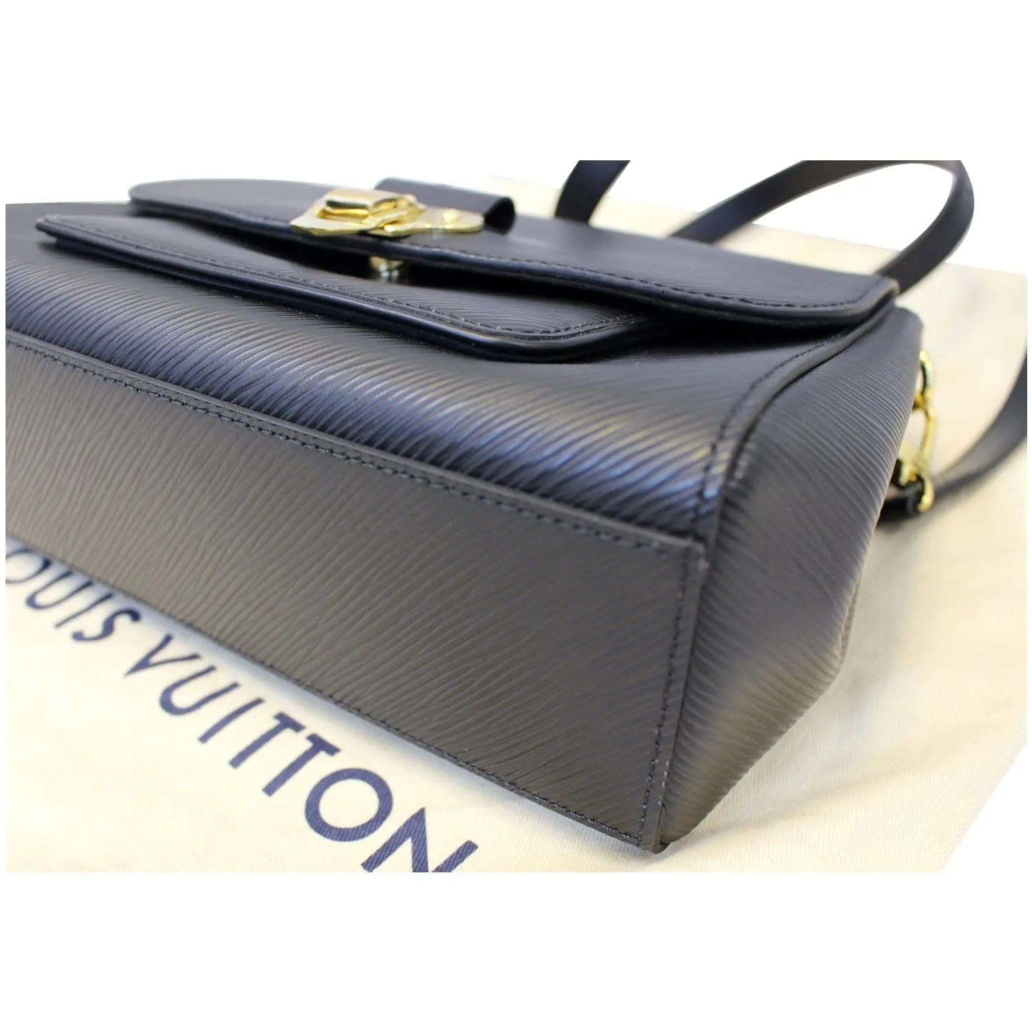 LOUIS VUITTON Boccador Epi Leather Black Shoulder Crossbody Bag